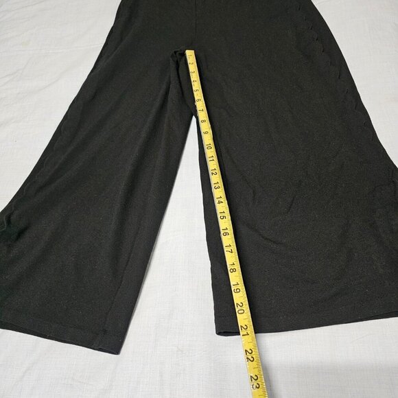 Anthropologie The Essential Freya Scalloped Layered Jumpsuit, Women Size 4 Black - Picture 12 of 15